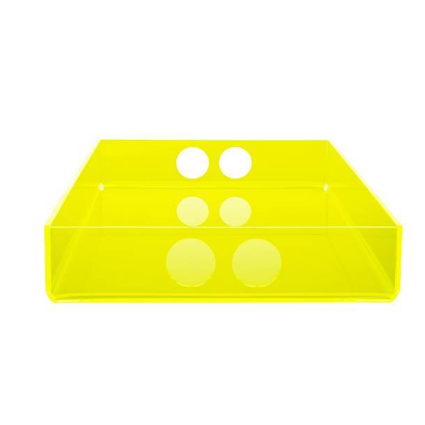 Petit plateau de service Jaune Acrylique