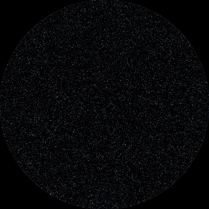 Deep Black Quartz Corian Rond 12 mm