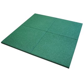 UniSoft Dalle caoutchouc vert 50x50cm